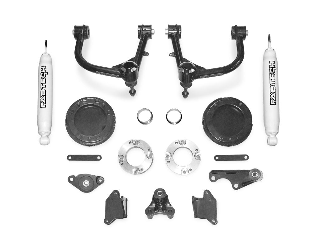 Fabtech 2025+ Toyota 4Runner 4WD 2.5" Sport UCA Kit w/ Rear Performance Shocks