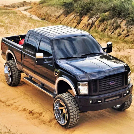 Ford-Super-Duty-Lensun-130W-Hood-Solar-Panel