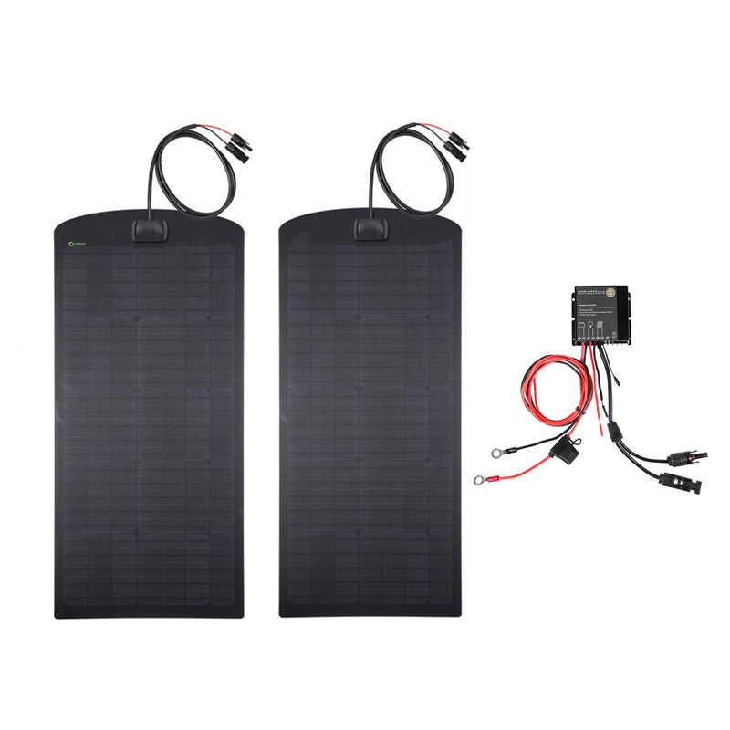 Ford F150 F250 F350 Old Boby Style(OBS) Lensun 110W Hood Flexible Solar Panel