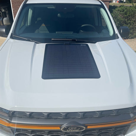 Ford Maverick (2022-Present) Lensun 60W Hood Flexible Solar Panel
