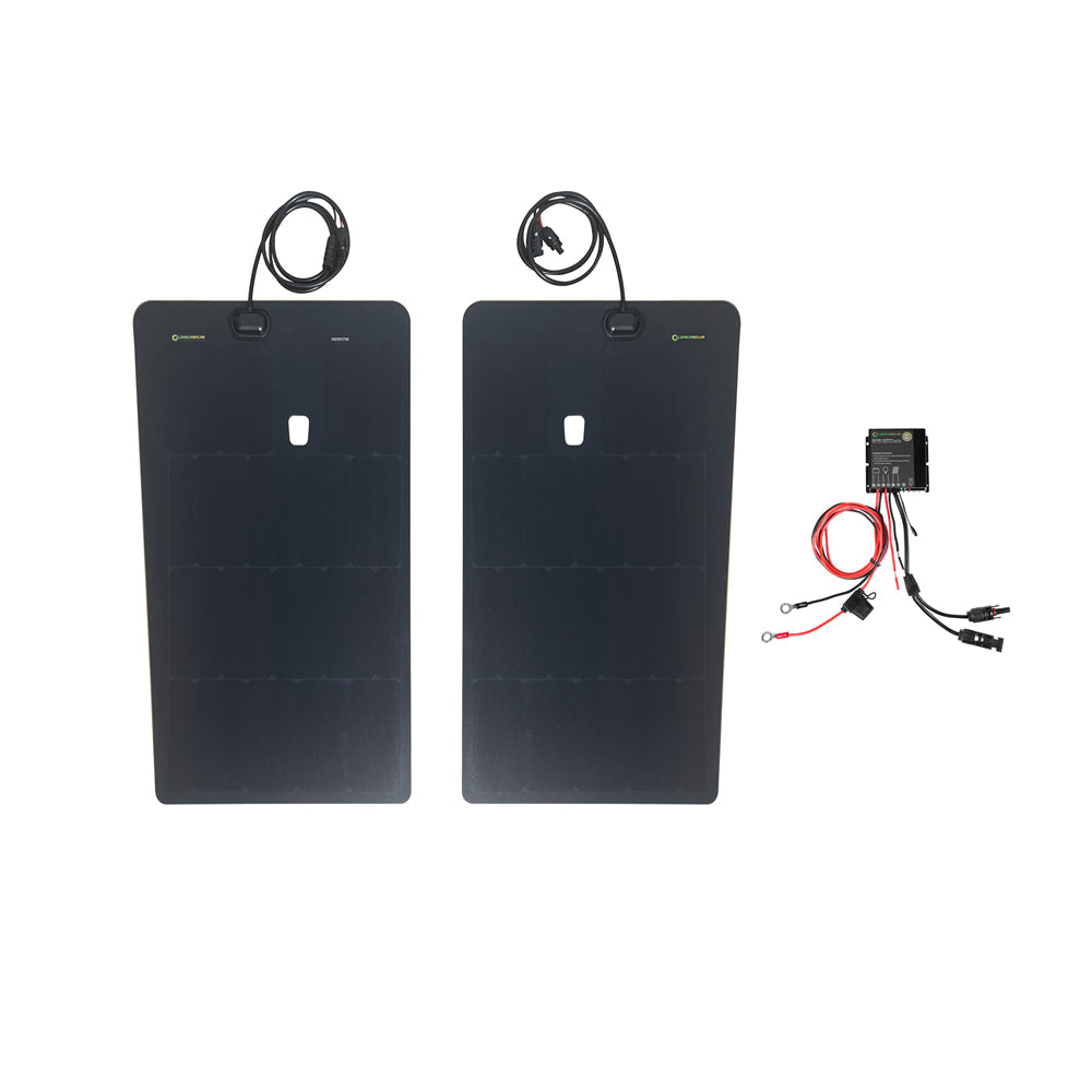 Ford_Super_Duty_F250_Lensun_130W_Hood_Solar_Panel_2