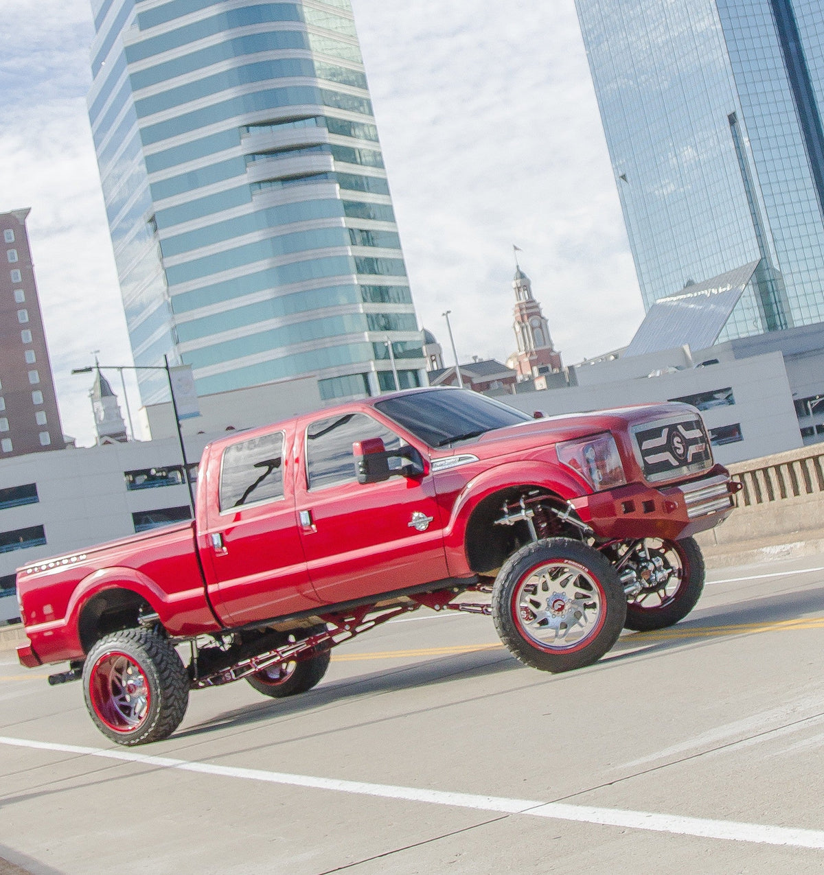2011-2016 Ford F250/350 Super Duty Long Bed Ladder/Traction Bars - Identity Series