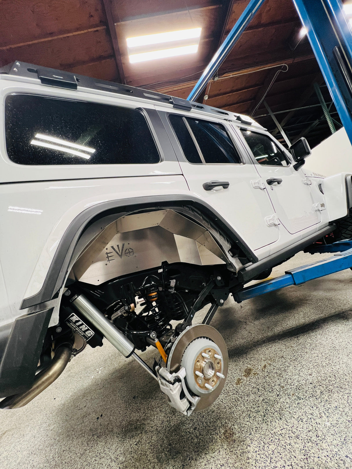 EVO MFG 2018-2024 Jeep Wrangler JL REAR ALUMINUM INNER FENDERS