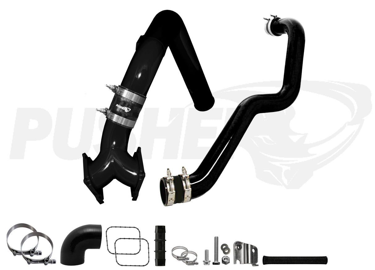 Pusher Supermax Intake System And Hd Driver Side Charge Tube For 2004 5 2005 Duramax Lly - 2