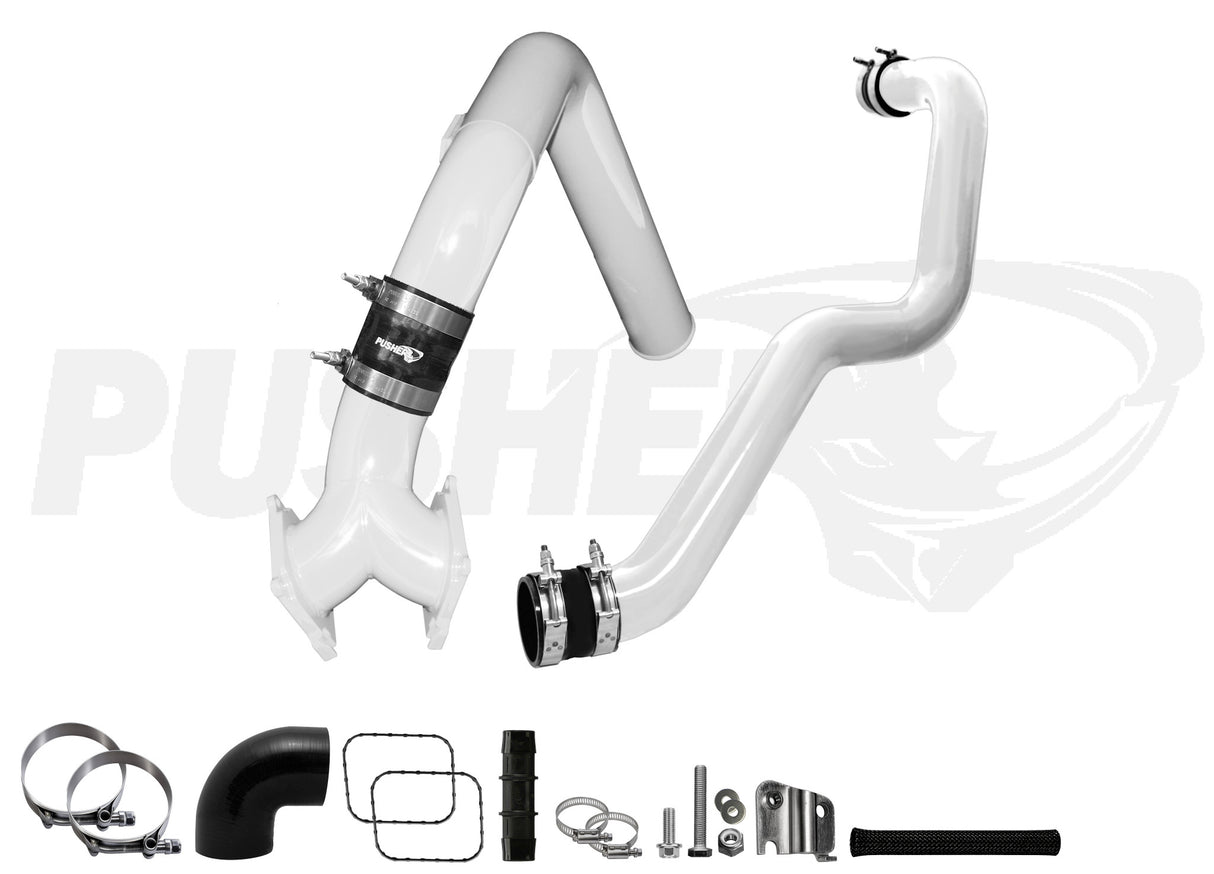 Pusher Supermax Intake System And Hd Driver Side Charge Tube For 2004 5 2005 Duramax Lly - 5