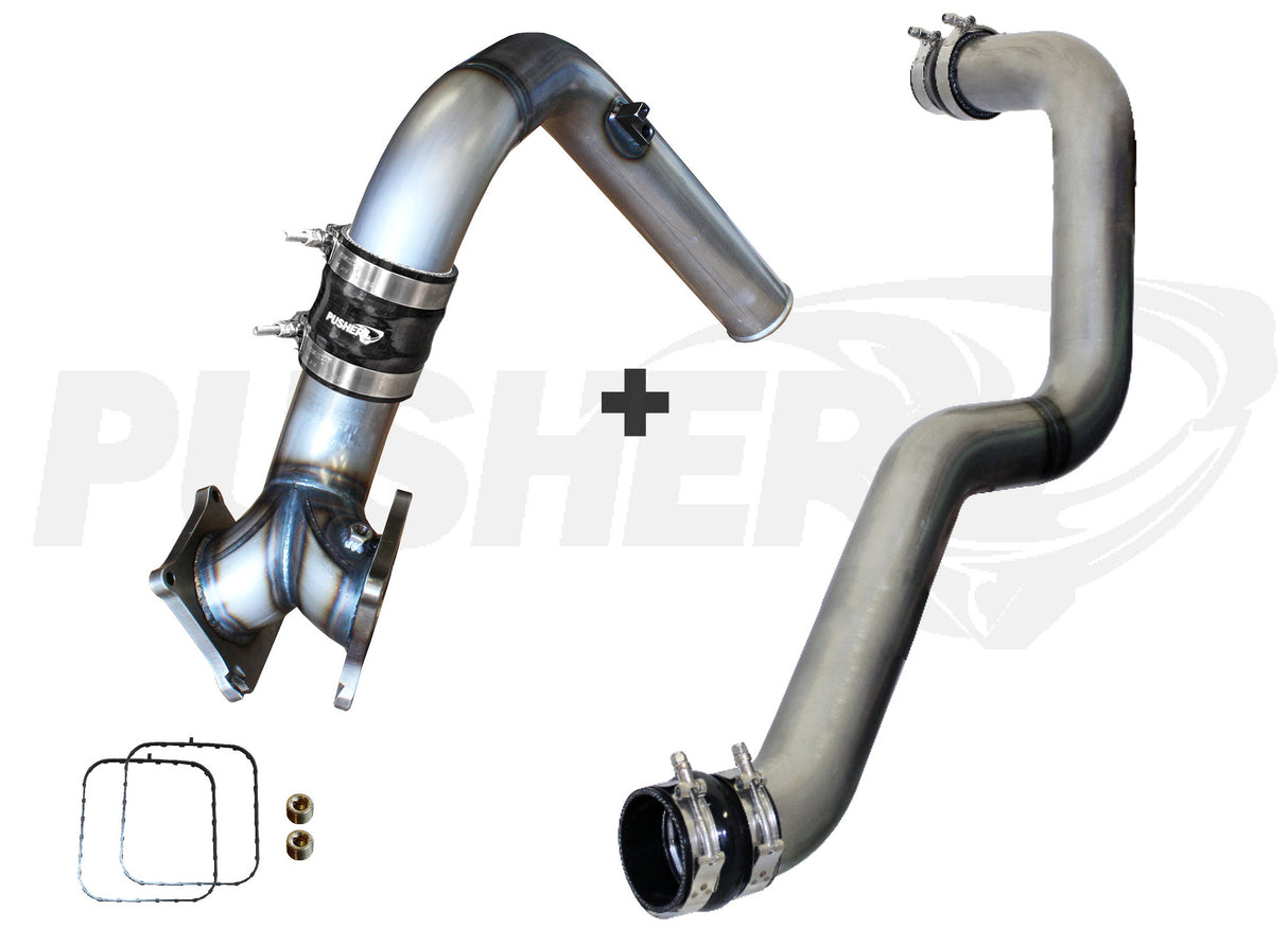 Pusher Supermax Intake System And Max 3 Driver Side Charge Tube For 2006 2010 Duramax Lbz  - 5