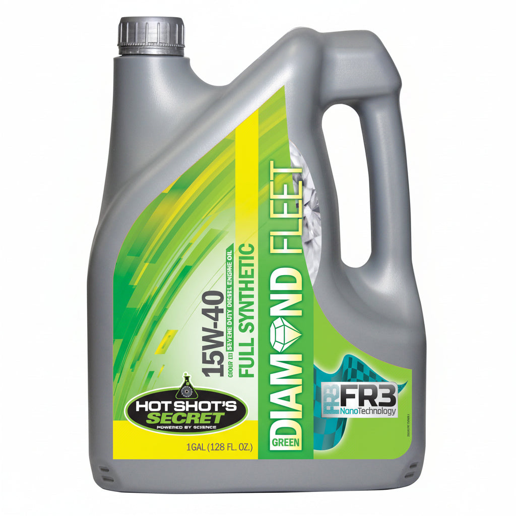 Hot Shot's Secret GREEN DIAMOND 15W40 Full Synthetic Heavy Duty Engine Oil - 1 GALLON