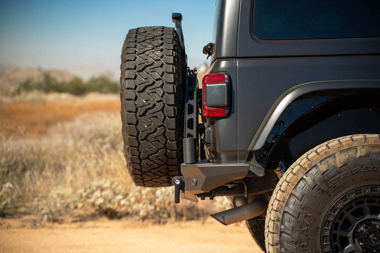 DV8 Offroad 18-23 Jeep Wrangler JL MTO Series Bumper Spare Tire Swing Gate
