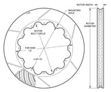 Wilwood GT 72 Curved Vane Rotor