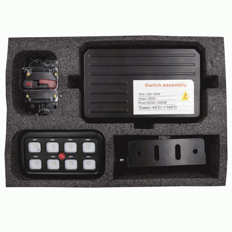 8 gang switch panel system