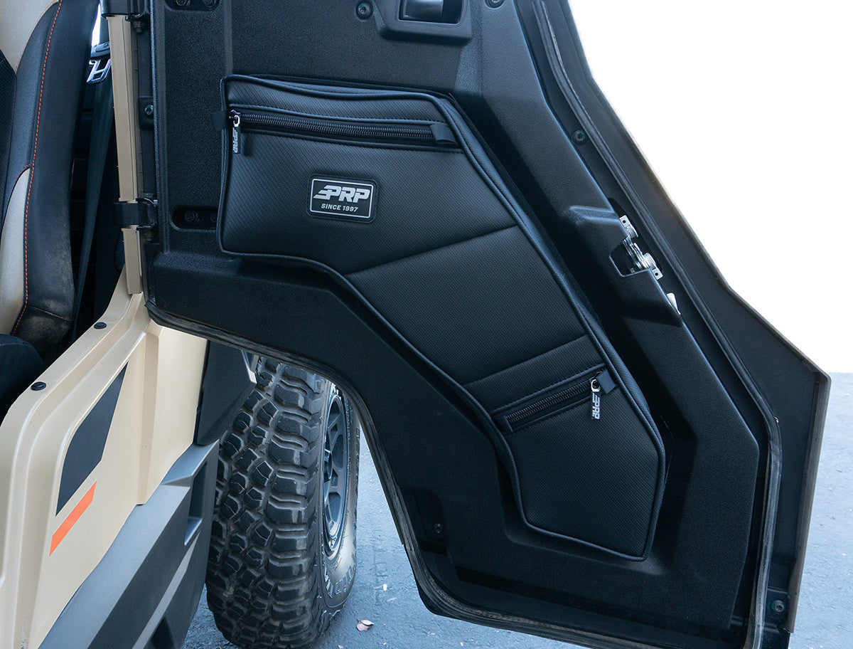 PRP Rear Door Bags with Knee Pad for 16+ Polaris General (Pair)