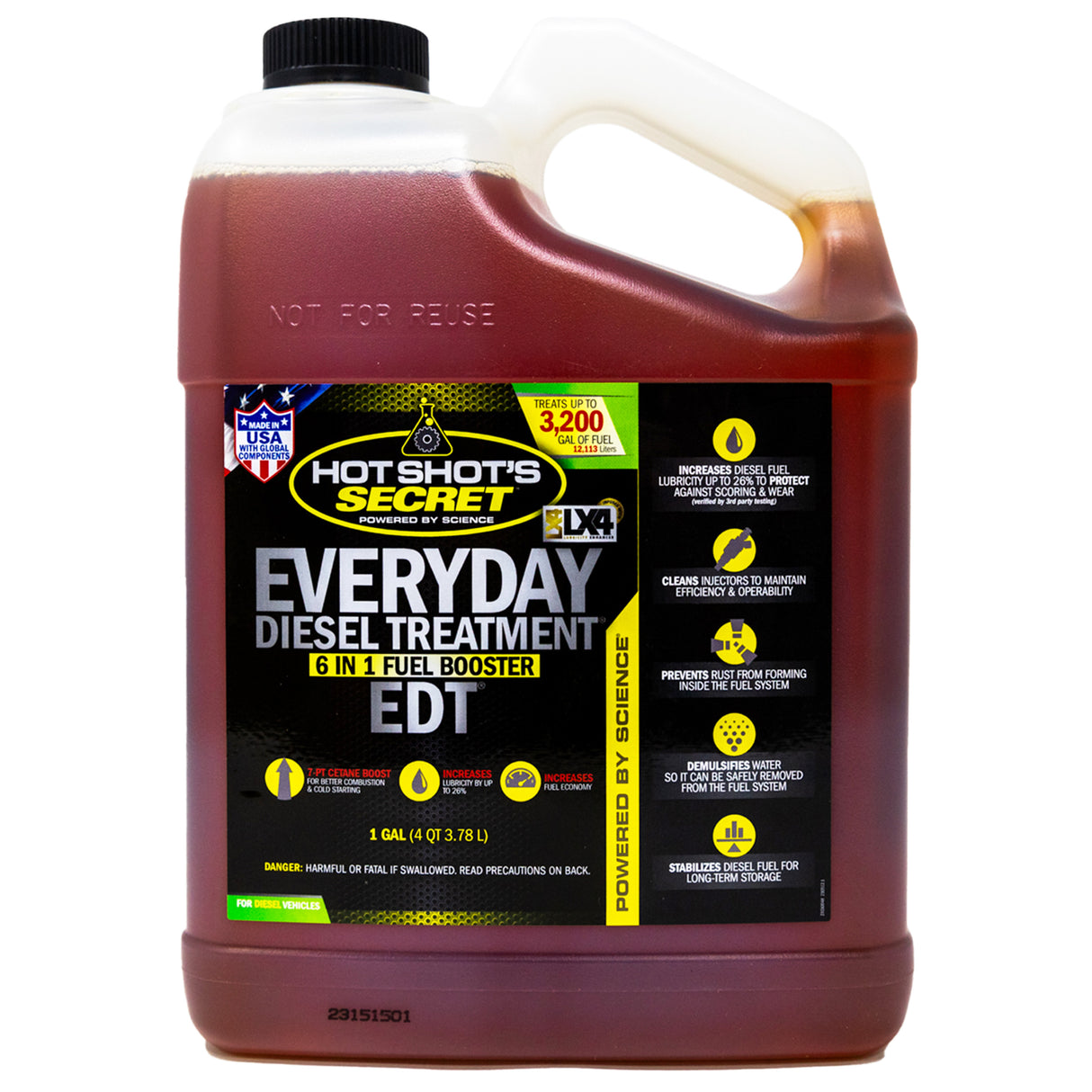 Hot Shot's Secret EVERYDAY DIESEL TREATMENT 6-in-1 Fuel Booster - 1 GALLON