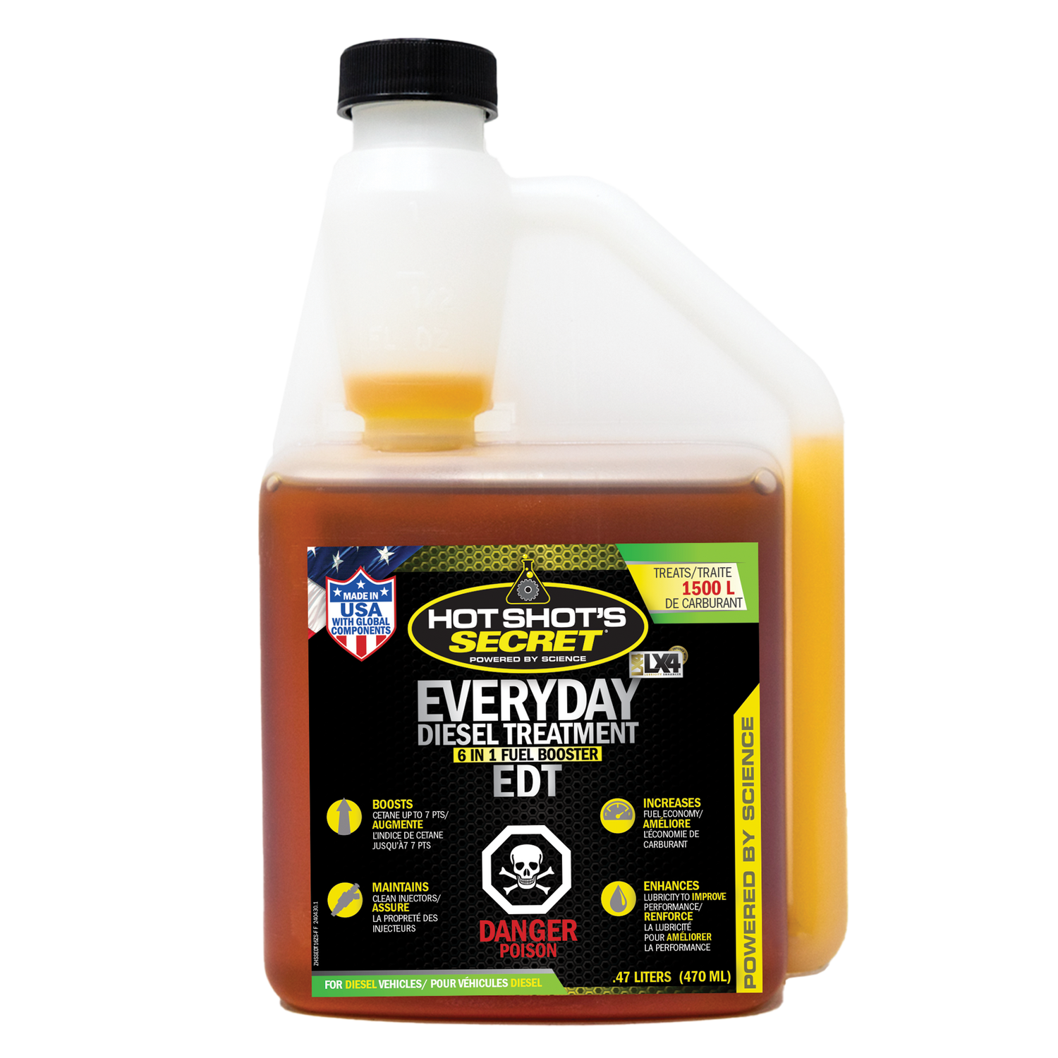 Hot Shot's Secret EVERYDAY DIESEL TREATMENT 6-in-1 Fuel Booster - .47L SQUEEZE CANADIAN