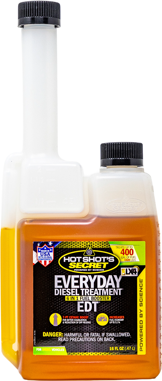 Hot Shot's Secret EVERYDAY DIESEL TREATMENT 6-in-1 Fuel Booster - 16 OZ SQUEEZE