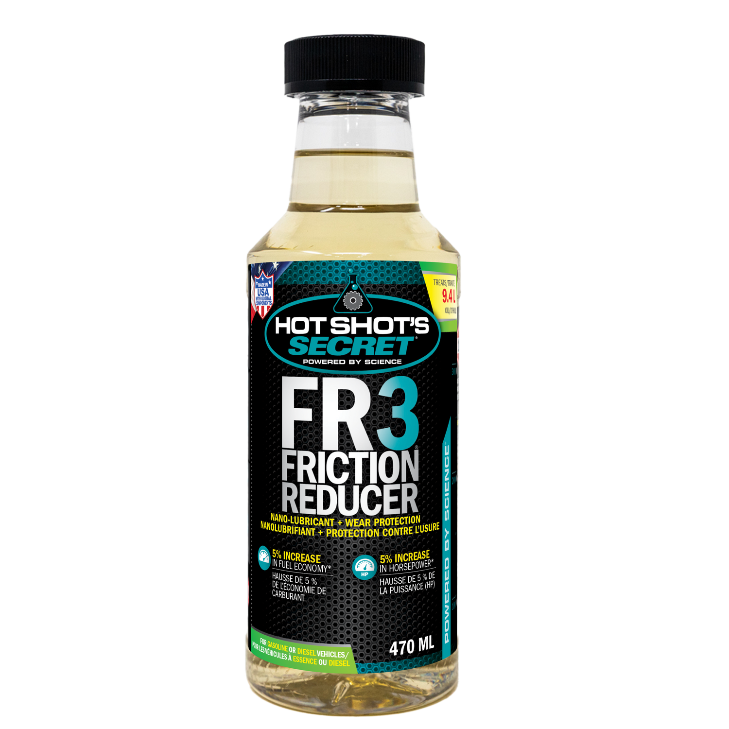 Hot Shot's Secret FR3 FRICTION REDUCER Nano Lubricant - .47L CANADIAN