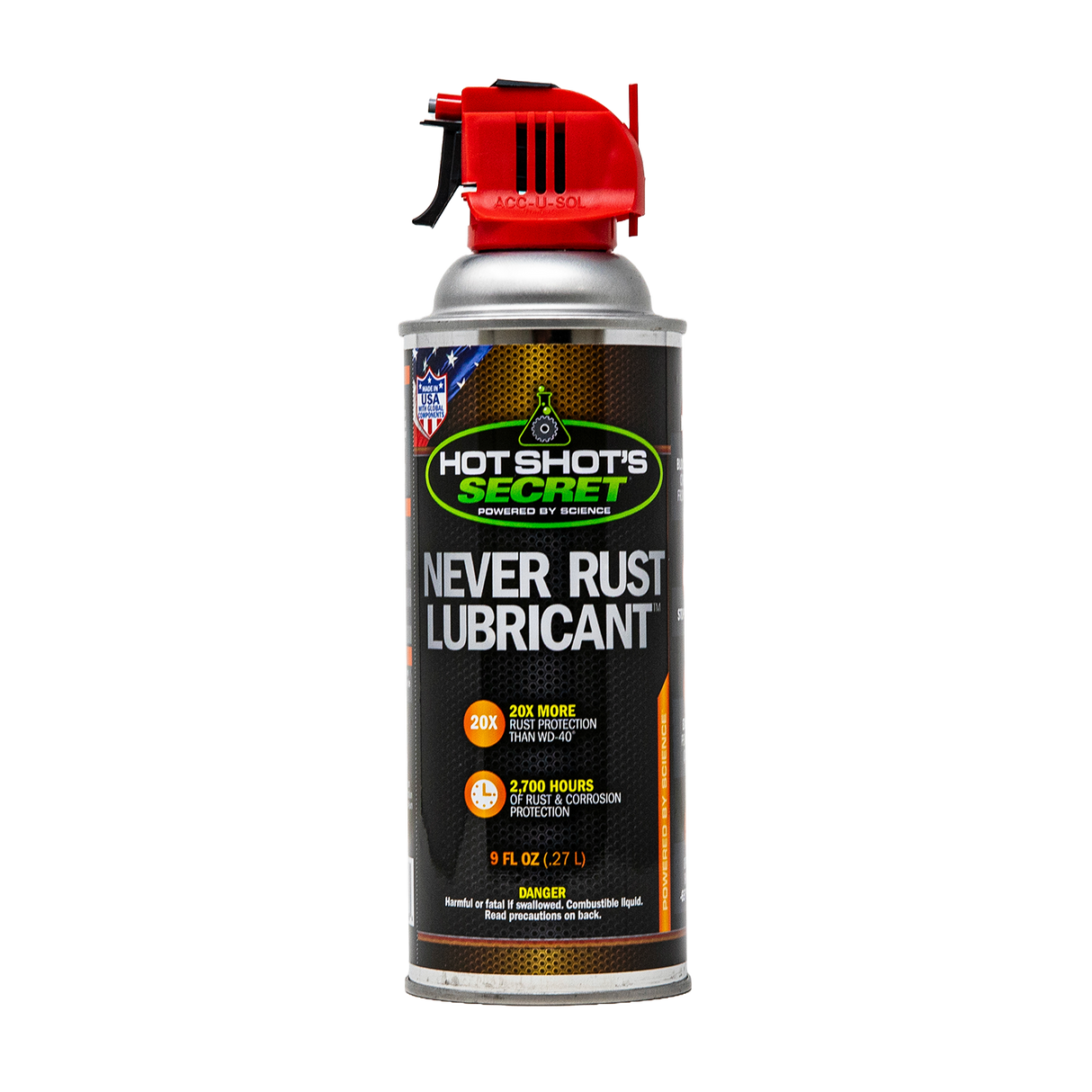 Hot Shot's Secret NEVER RUST LUBRICANT - 9 OZ AEROSOL