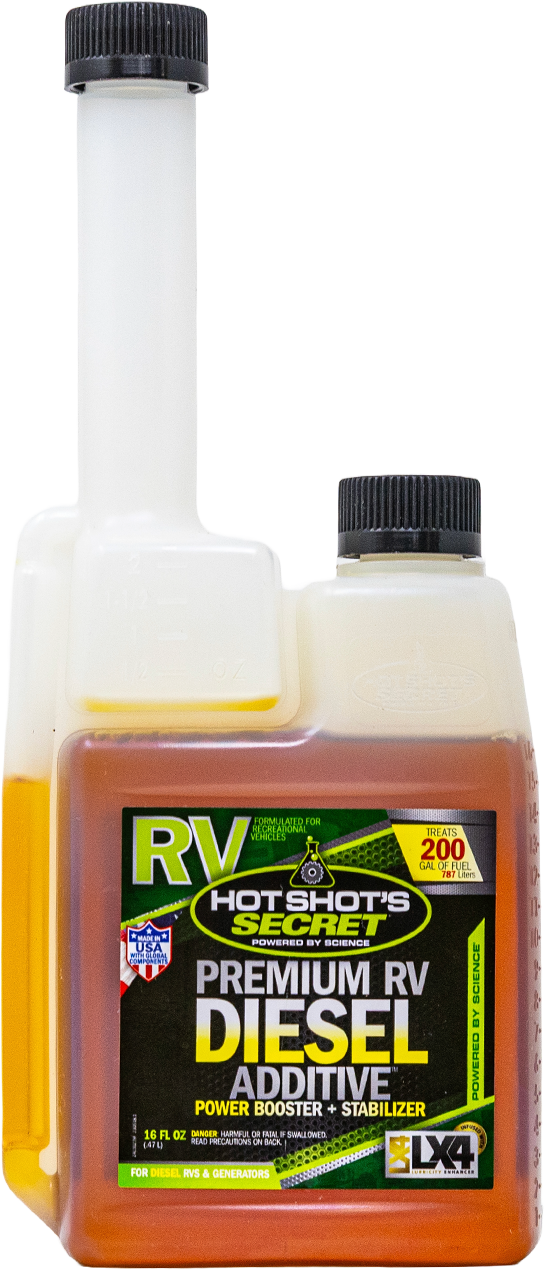 Hot Shot's Secret PREMIUM RV DIESEL ADDITIVE - 16 OZ SQUEEZE