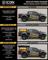 ICON 19-21 Ford Ranger, 0-3.5" Lift, Stage 7 Susp System, Billet UCA Al Knuckle