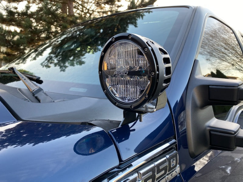 KD Fabworks 2011-2016 Ford Super Duty F-250/F-350 A-Pillar Light Mounts