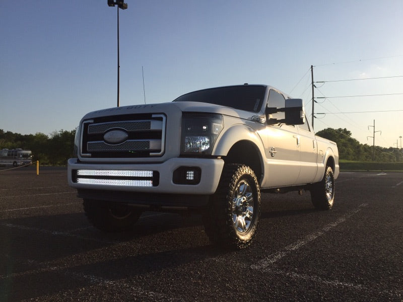 KD Fabworks 2011-2016 Ford Super Duty F-250/F-350 Bumper Brackets for DUAL curved 40" LED light bars