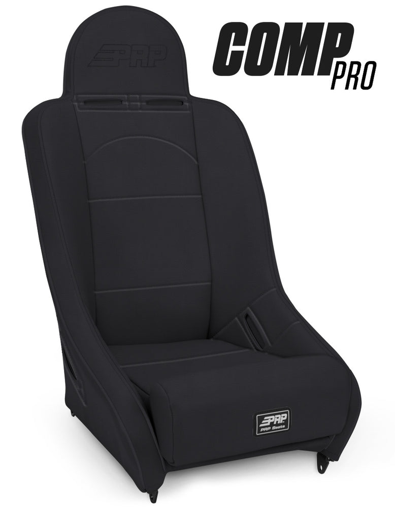 Comp Pro Suspension Seat; All Black (201, 201, 50, 50,
201, Stitching: Black, PRP Logo: Silver, Model Logo:
None)