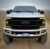 KD Fabworks 2017-2019 Ford Super Duty F-250/F-350 Dual Rigid D-Series/Baja Design Squadron Mounts