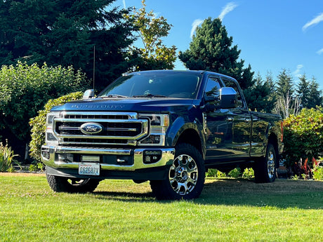 KD Fabworks 2020-2022 Ford Super Duty F-250/F-350 Dual Light Mount WITH OEM LED Foglights FOR RIGID