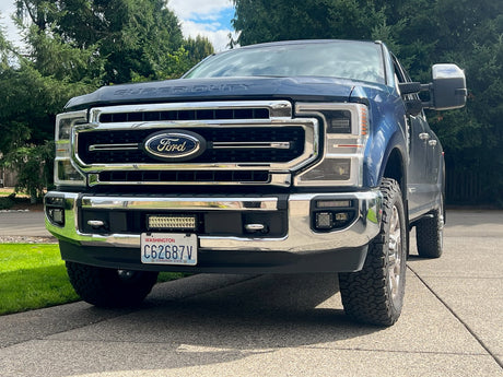 KD Fabworks 2020-2022 Ford Super Duty F-250/F-350 Rigid Industries SR Series Mount For OEM LED foglights