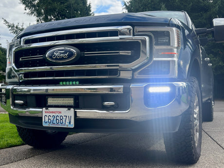 KD Fabworks 2020-2022 Ford Super Duty F-250/F-350 Rigid Industries SR Series Mount For OEM LED foglights