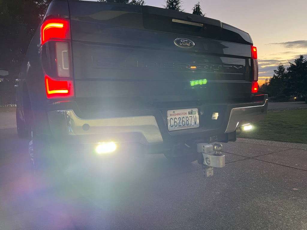 KD Fabworks 2017-2025 Ford Super Duty F-250/F-350 Back-Up Light Mounts