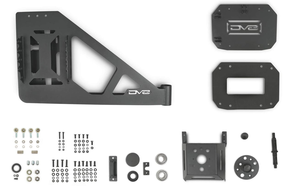DV8 Offroad 18-23 Jeep Wrangler JL MTO Series Bumper Spare Tire Swing Gate