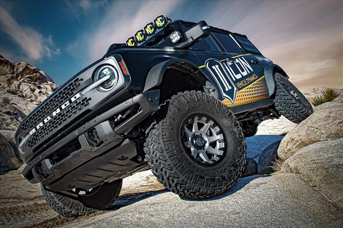 ICON 2021-2023 Bronco Sasquatch, 2-3" Lift, Stage 4 Suspension System, Tubular UCA, Heavy Rate Rear Spring