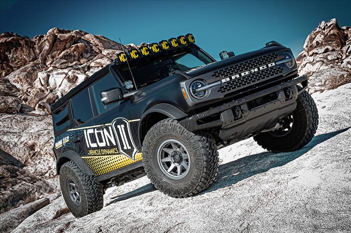 ICON 21-23 Ford Bronco Sasquatch 2-3in Lift Stage 6 Suspension System Tubular Heavy Rate