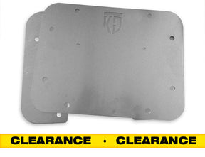 KD Fabworks 2010-2017 Jeep Wrangler JK Tire Carrier Delete with License Plate Mount