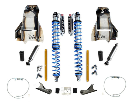 EVO MFG 2007-2018 Jeep Wrangler JK 14" Inch EVO SPEC KING FRONT FABRICATION Shock Towers 2.5" or 3.0" COILOVER BLACK