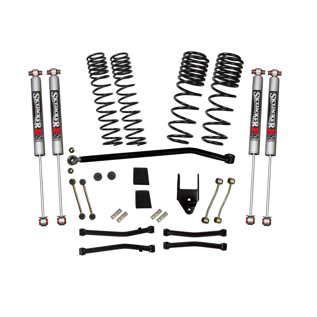 Skyjacker - 4.5 in. Dual Rate-Long Travel Suspension Lift Kit with M95 Monotube Shocks (Wrangler JL Unlimited Rubicon 4XE 4WD)