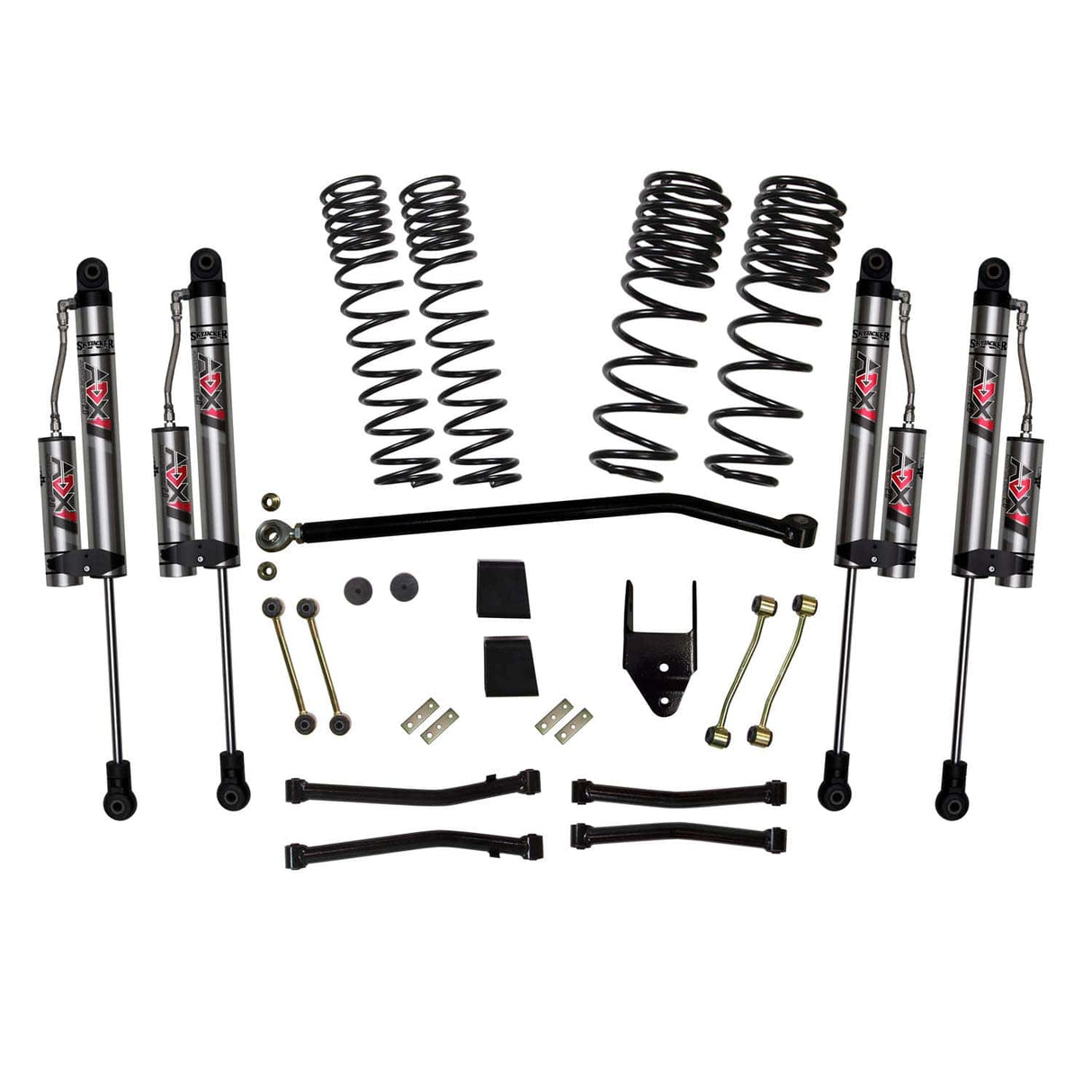 Skyjacker - 4.5 in. Dual Rate-Long Travel Suspension Lift Kit with ADX 2.0 Remote Reservoir Shocks (Wrangler JL Unlimited Rubicon 4XE 4WD)