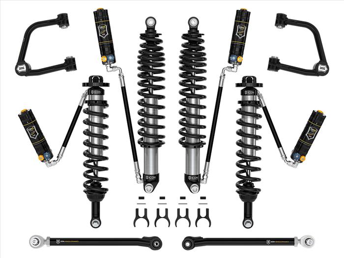 ICON 2021-2023 Ford Bronco, Sasquatch, 2-3" Lift, Stage 6 Suspension System, CDXS, Tubular, Heavy Rate Rear Spring