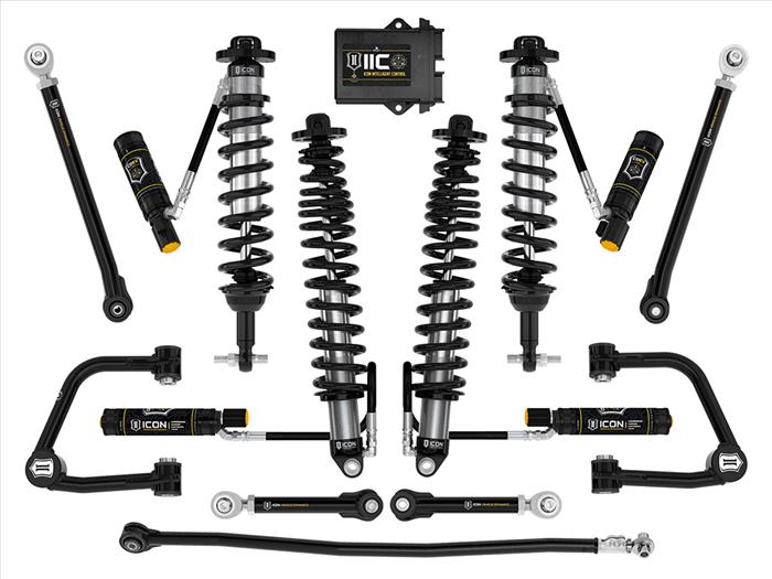 ICON 21-23 Bronco Non-Sasquatch 3-4" Lift Stage 8 Suspension System, Tubular UCA, Heavy Rate Rear Spring