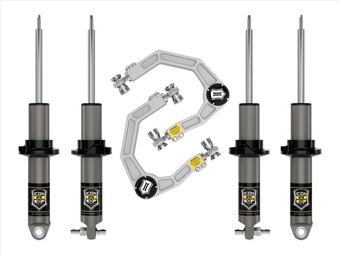 ICON 2021-2023 Bronco HOSS 2.0 Pkg 0-2" Lift Stage 2 Suspension System, Billet