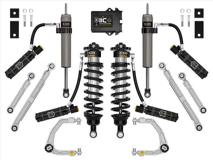ICON 2022-2025 Toyota Tundra, 1.25-3.25" Lift, Stage 4, 3.0 Suspension System, Billet