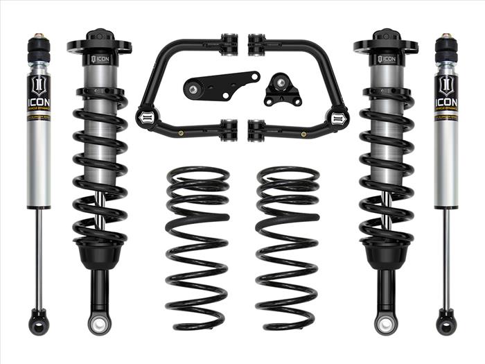 Icon 2024 Toyota Tacoma 1.25-3in Stage 2 Tubular Suspension System w/ Triple Rate Springs