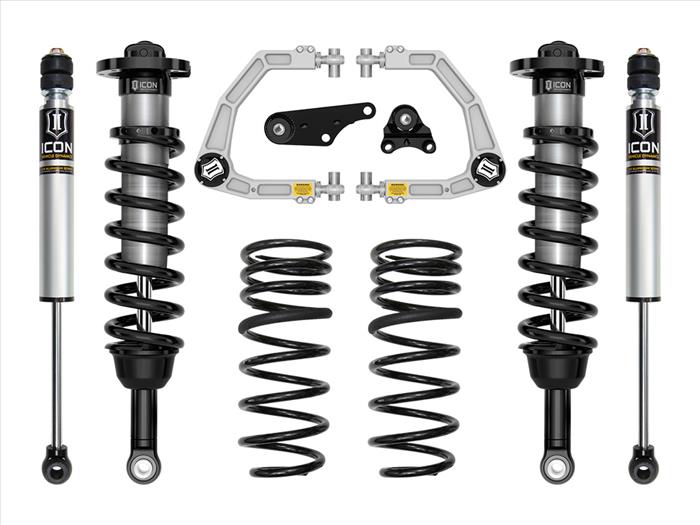 ICON 2024-2025 Toyota Tacoma 1.25-3" Lift, Stage 2 Suspension System, Billet, Overland Rear Springs