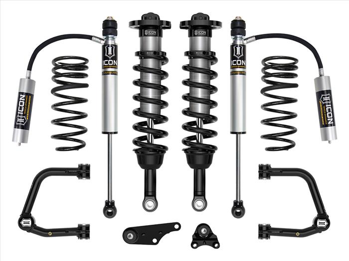 ICON 2024-2025 Toyota Tacoma 1.25-3" Lift, Stage 3 Suspension System, Tubular, Overland Rear Springs