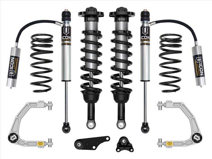 ICON 2024-2025 Toyota Tacoma 1.25-3" Lift, Stage 3 Suspension System, Billet, Overland Rear Springs