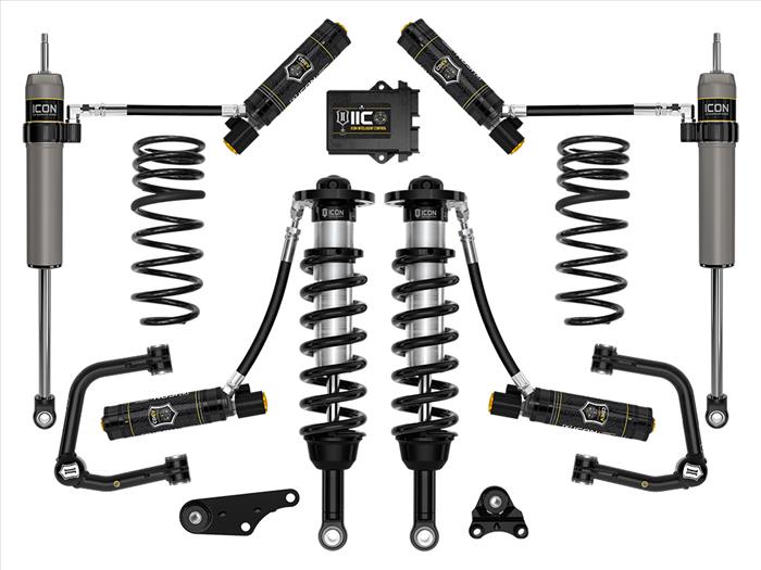 ICON 2024-2025 Toyota Tacoma 1.25-3" Lift, Stage 6 Suspension System, Tubular, Overland Rear Springs