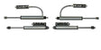 EVO MFG RAM 2500, EVO SPEC KING 2.5 DIAMETER REMOTE RES PAIR, CUSTOM BLACK