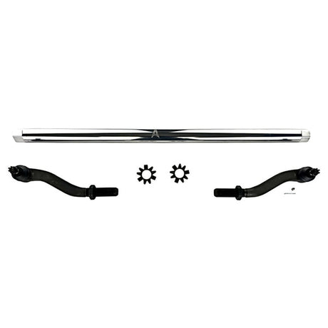 Apex Chassis Heavy Duty JK 2.5 Ton Heavy Duty Tie Rod Assembly in Polished Aluminum. Fits: 07-18 Jeep Wrangler JK JKU Rubicon Sahara Sport