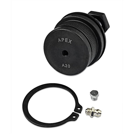 Apex Chassis Heavy Duty Jeep Heavy Duty Ball Joint Kit Fits: 4-83 Cherokee 72-83 CJ 72-73 Commando 81-85 CJ8 Scrambler 74-83 Wagoneer Includes: 1 Upper & 1 Lower
