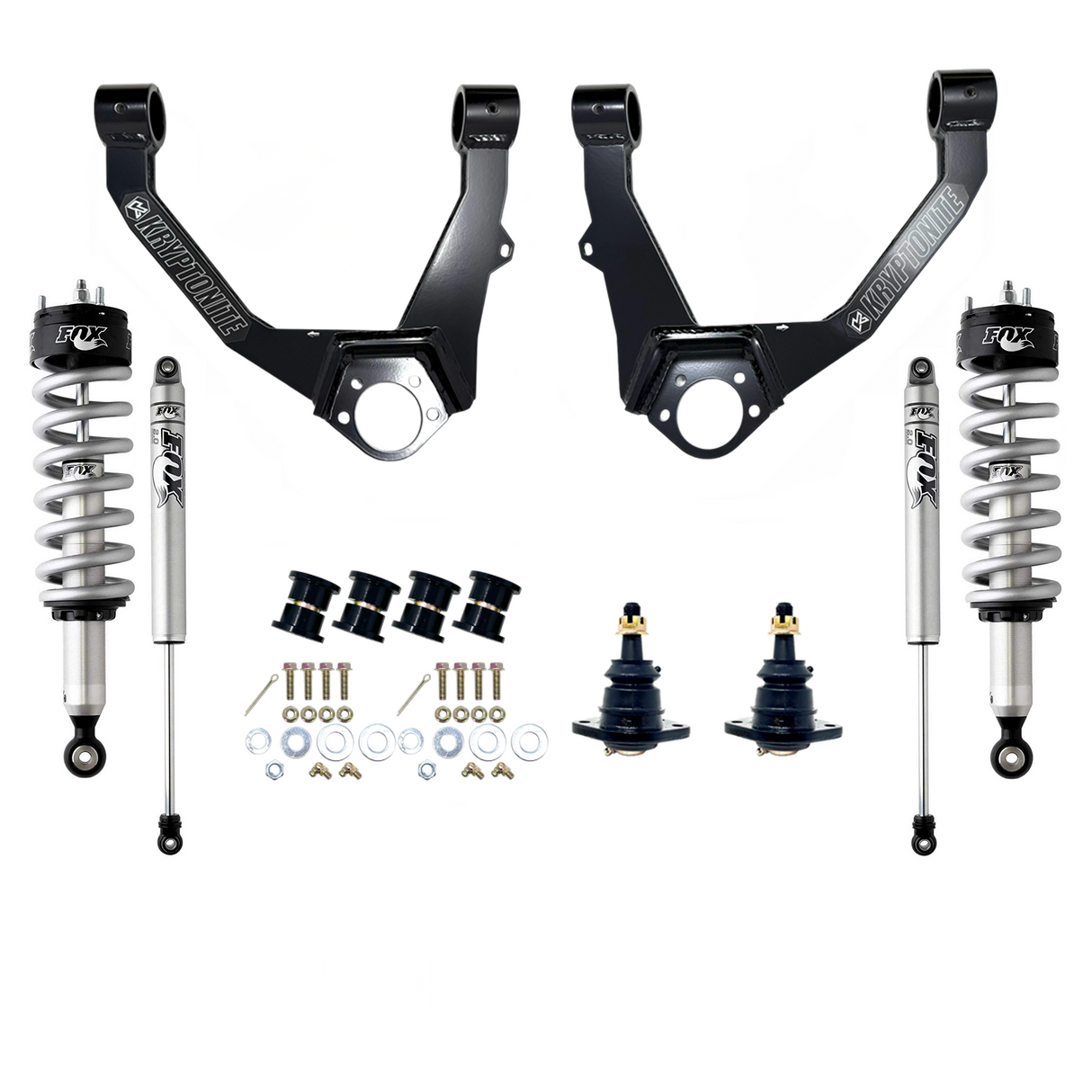 Kryptonite Stage 3 Leveling Kit with Fox Shocks for 2007–2018 1/2 Ton 6-LUG Chevy/GMC Trucks